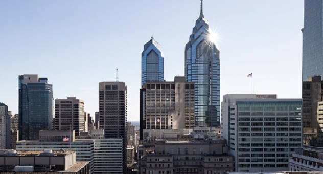 Photograph of a downtown skyline